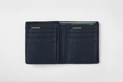 Hemp Men’s Wallet | Eco - Friendly & Sustainable Vegan Wallet for Men – Mens Wallet on Brown Living™. SKU: GWL01-NAVYBLUE. Img 5.