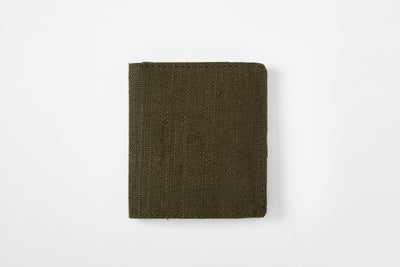 Hemp Men’s Wallet | Eco - Friendly & Sustainable Vegan Wallet for Men – Mens Wallet on Brown Living™. SKU: GWL01-OLIVE. Img 7.