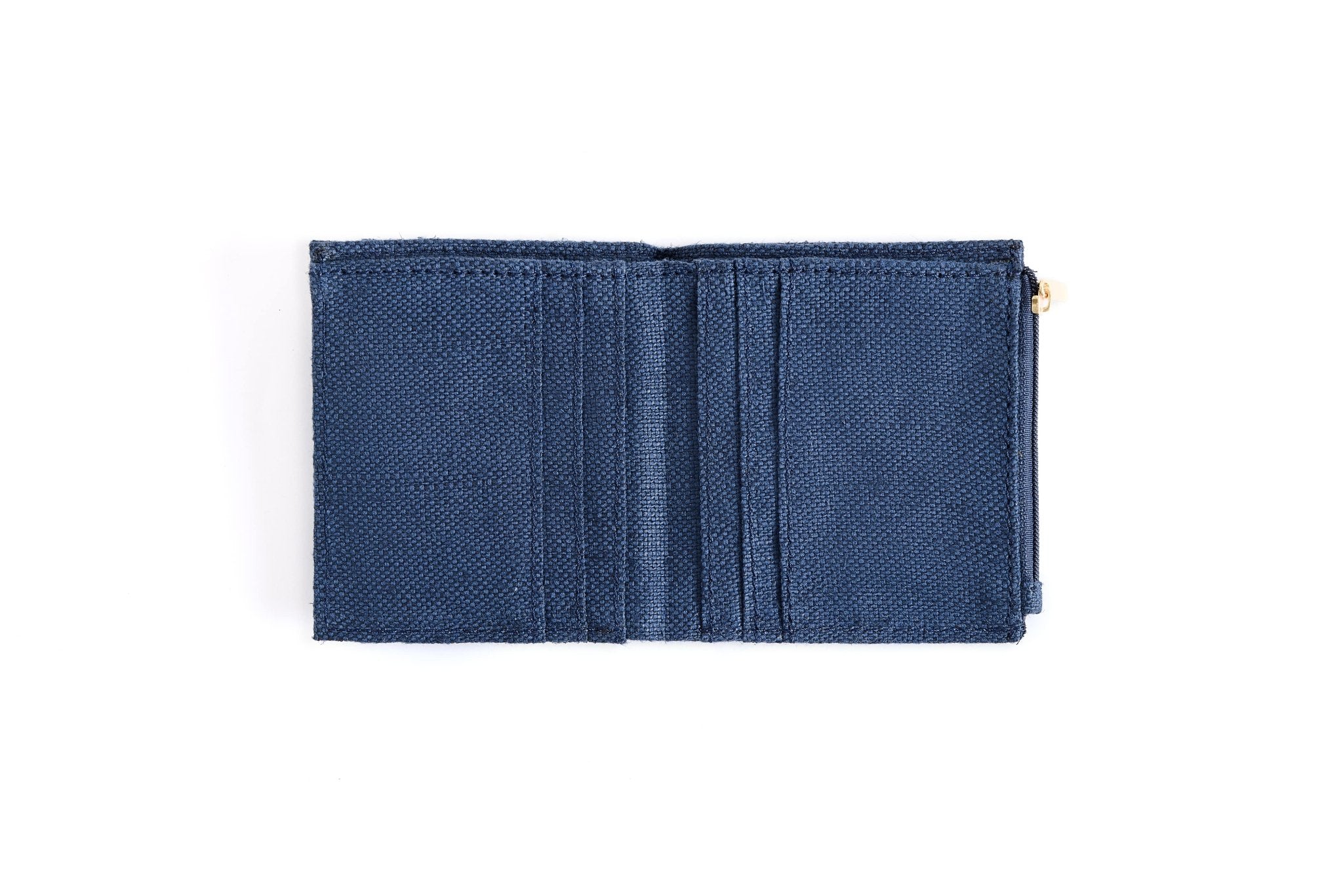 Hemp Men’s Wallet with Coin Pocket | Eco - Friendly & Sustainable Wallet – Mens Wallet on Brown Living™. SKU: GWL02-NAVYBLUE. Img 6.