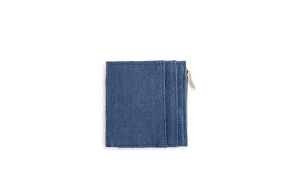 Hemp Men’s Wallet with Coin Pocket | Eco - Friendly & Sustainable Wallet – Mens Wallet on Brown Living™. SKU: GWL02-NAVYBLUE. Img 4.
