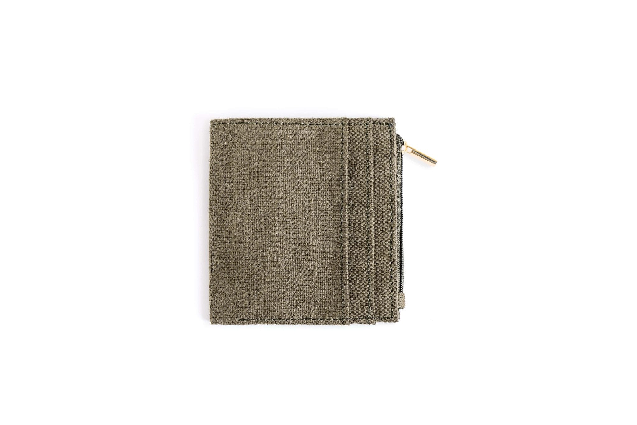 Hemp Men’s Wallet with Coin Pocket | Eco - Friendly & Sustainable Wallet – Mens Wallet on Brown Living™. SKU: GWL02-OLIVE. Img 7.