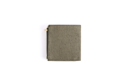 Hemp Men’s Wallet with Coin Pocket | Eco - Friendly & Sustainable Wallet – Mens Wallet on Brown Living™. SKU: GWL02-OLIVE. Img 8.