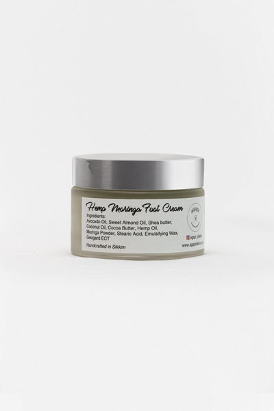 Hemp Moringa Foot Cream - 50g – Foot Cream on Brown Living™. SKU: HMFC - 01. Img 2.