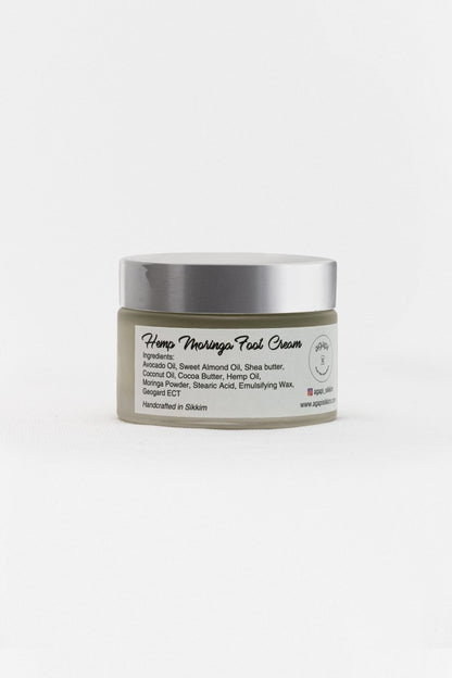 Hemp Moringa Foot Cream - 50g – Foot Cream by Agapi available on Brown Living™. . SKU: HMFC - 01. Img 2.