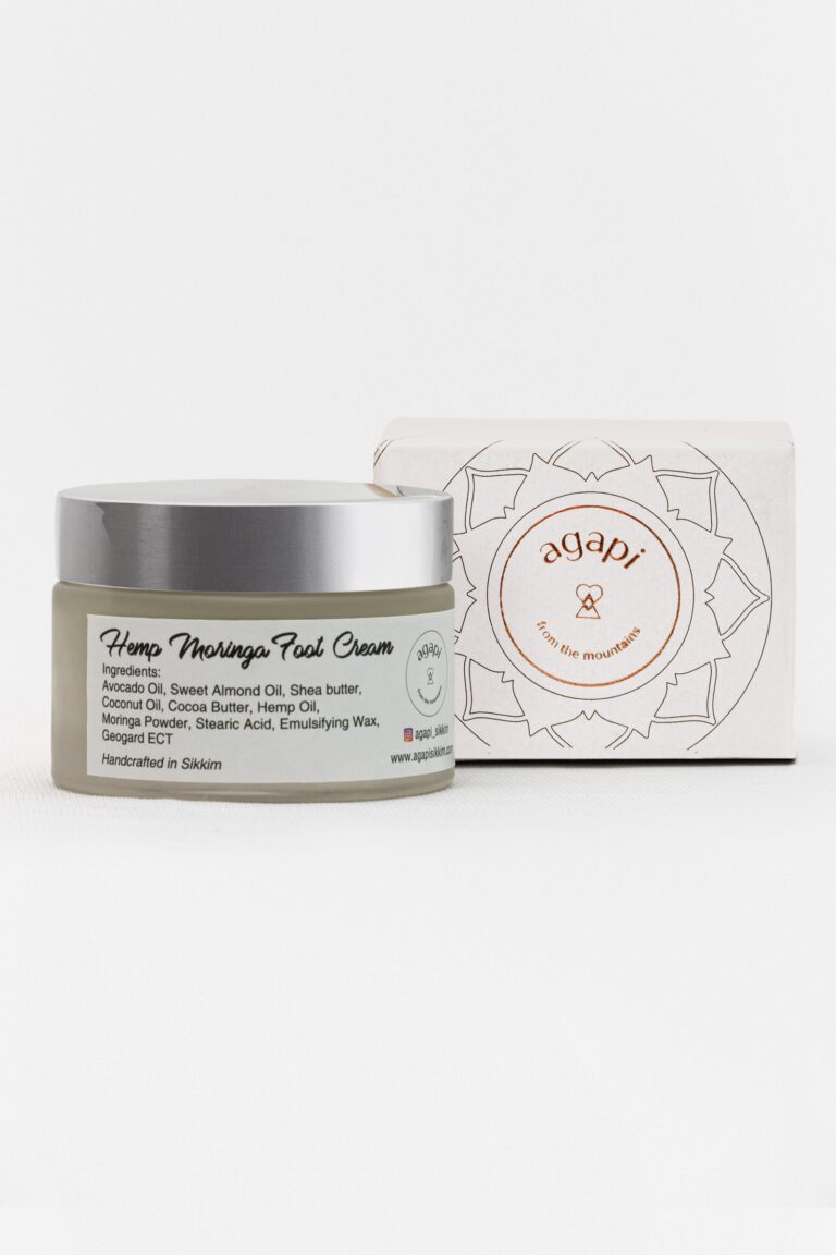 Hemp Moringa Foot Cream - 50g – Foot Cream by Agapi available on Brown Living™. . SKU: HMFC - 01. Img 1.