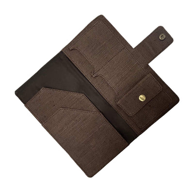 Hemp Multi - Utility Passport Holder | Eco - Friendly Travel Organizer – Passport Wallet on Brown Living™. SKU: GPH02-OLIVE. Img 13.