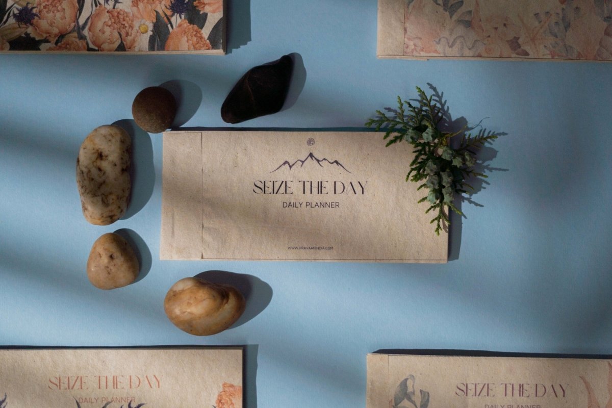 Hemp Paper Daily Planner | Available in Samudra, Uttarakhand and Pushp – Greeting & Note Cards by Pravaah India available on Brown Living™. Pushp Daily Planner . SKU: PRA23ST03DP. Img 4.