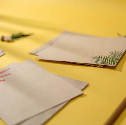Hemp Paper Note Cards | Set 5 Envelopes | Uttarakhand, Samudra & Pushp – Greeting & Note Cards by Pravaah India available on Brown Living™. Samudra Note Cards Set . SKU: PRA23ST01NC. Img 5.