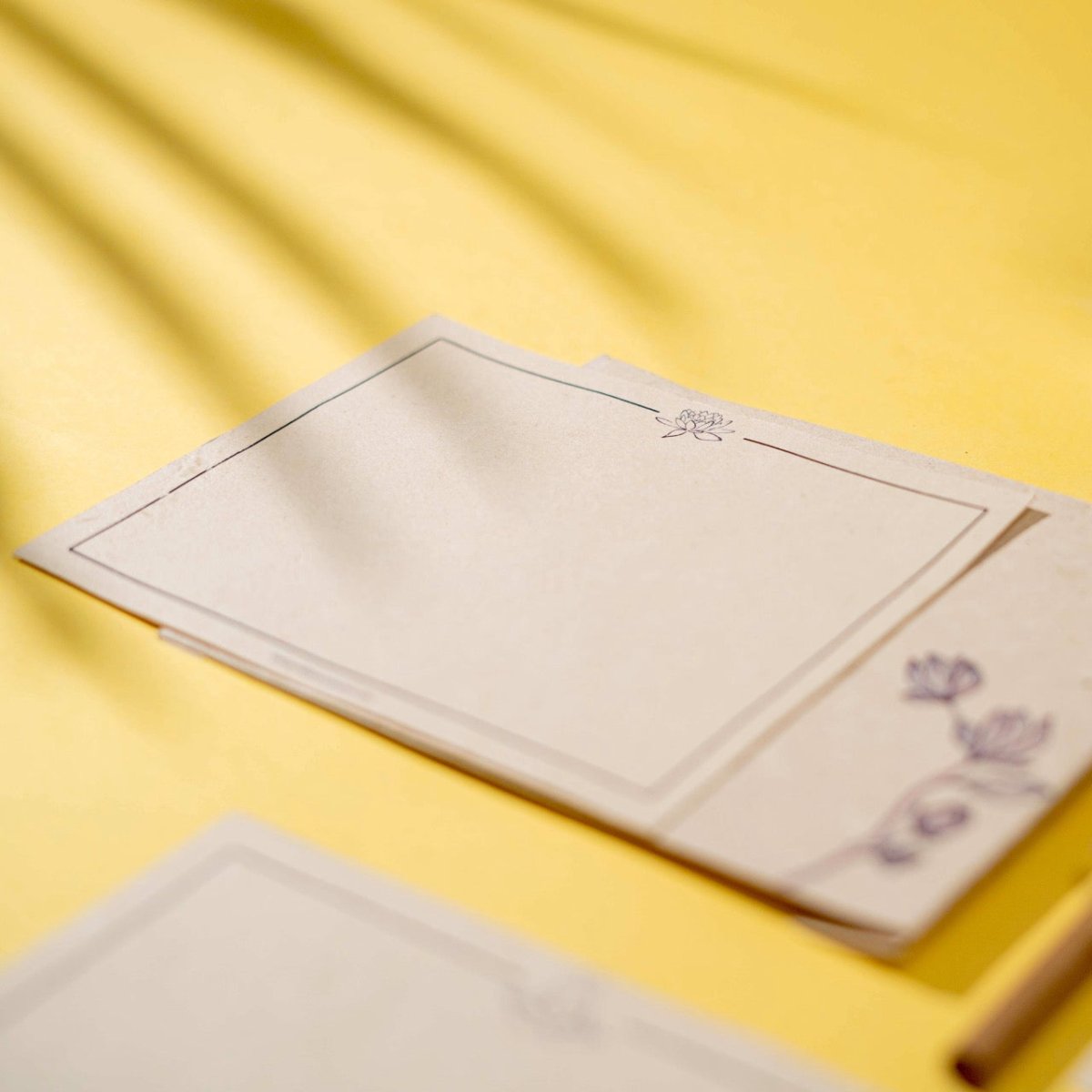 Hemp Paper Note Cards | Set 5 Envelopes | Uttarakhand, Samudra & Pushp – Greeting & Note Cards by Pravaah India available on Brown Living™. Uttarakhand Note Cards Set . SKU: PRA23ST02NC. Img 11.