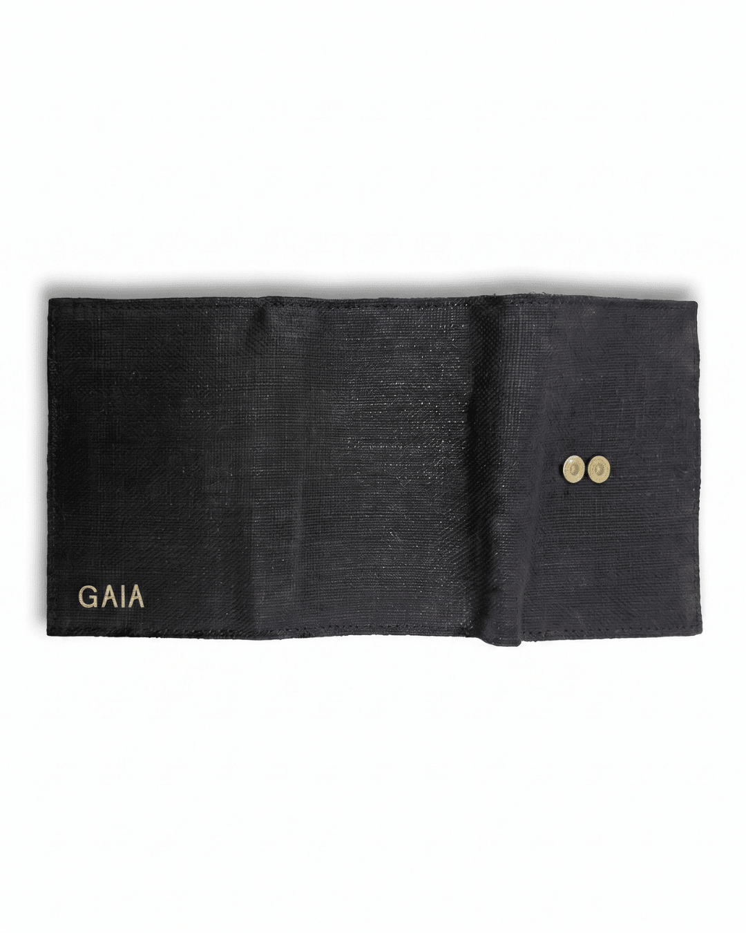 Hemp Plain 3 Fold Unisex Wallet Eco Friendly Minimal Wallet – Wallets on Brown Living™. SKU: GWL05-BLACK. Img 6.