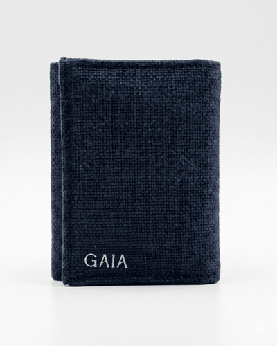 Hemp Plain 3 Fold Unisex Wallet Eco Friendly Minimal Wallet – Wallets on Brown Living™. SKU: GWL05-NAVYBLUE. Img 7.