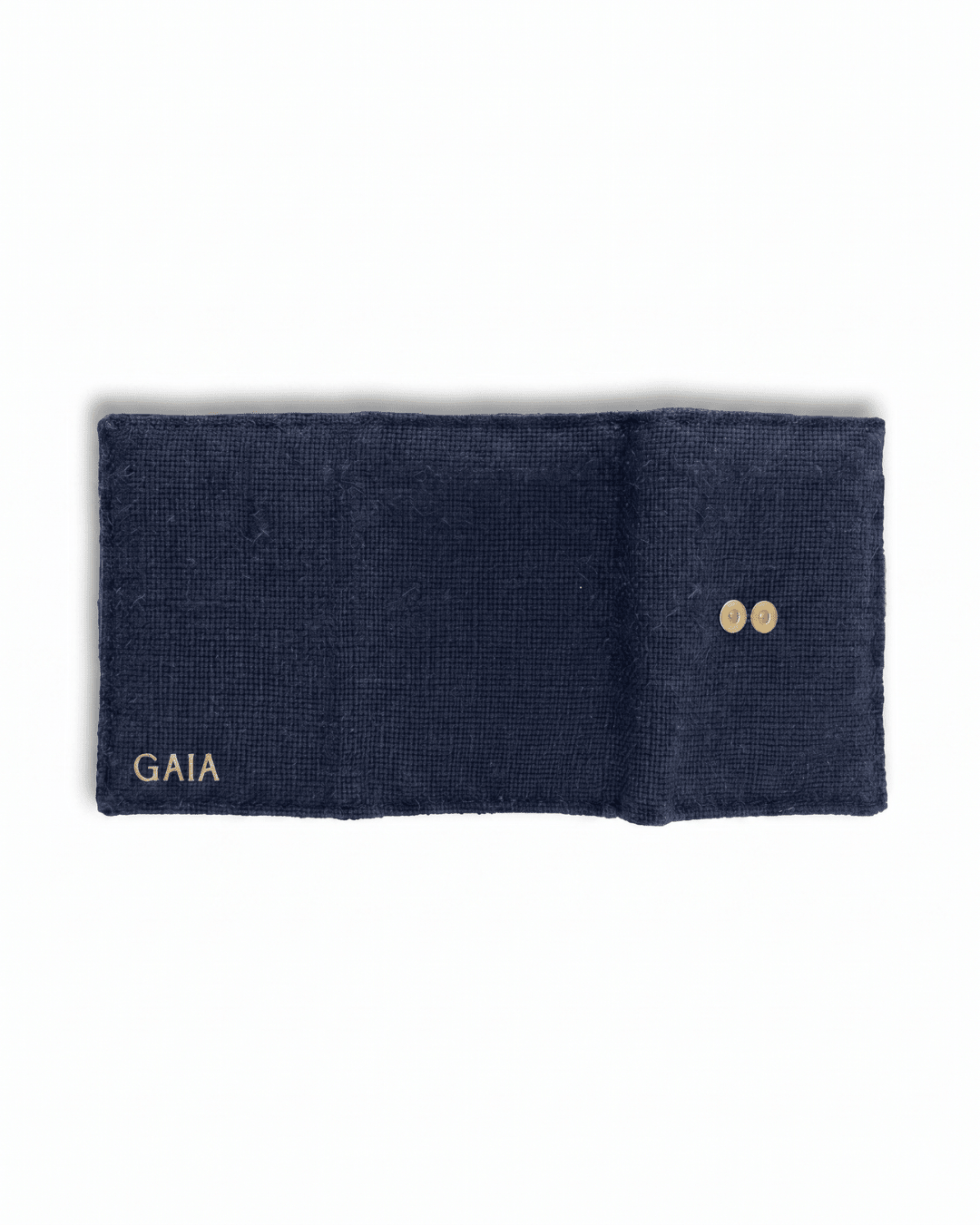 Hemp Plain 3 Fold Unisex Wallet Eco Friendly Minimal Wallet – Wallets on Brown Living™. SKU: GWL05-NAVYBLUE. Img 10.