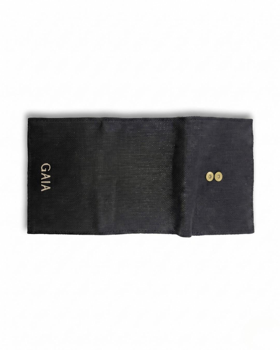 Hemp Plain Trifold Unisex Wallet Eco Friendly Minimal Wallet – Mens Wallet on Brown Living™. SKU: GWL04-BLACK. Img 6.