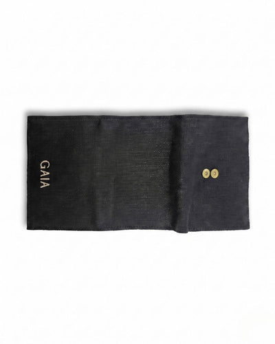 Hemp Plain Trifold Unisex Wallet Eco Friendly Minimal Wallet – Mens Wallet on Brown Living™. SKU: GWL04-BLACK. Img 6.