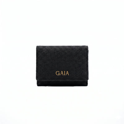 Hemp Plain Trifold Unisex Wallet Eco Friendly Minimal Wallet – Mens Wallet on Brown Living™. SKU: GWL04-BLACK. Img 4.