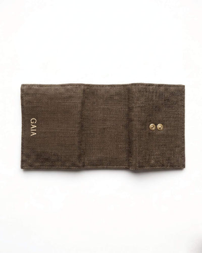 Hemp Plain Trifold Unisex Wallet Eco Friendly Minimal Wallet – Mens Wallet on Brown Living™. SKU: GWL04-OLIVE. Img 12.