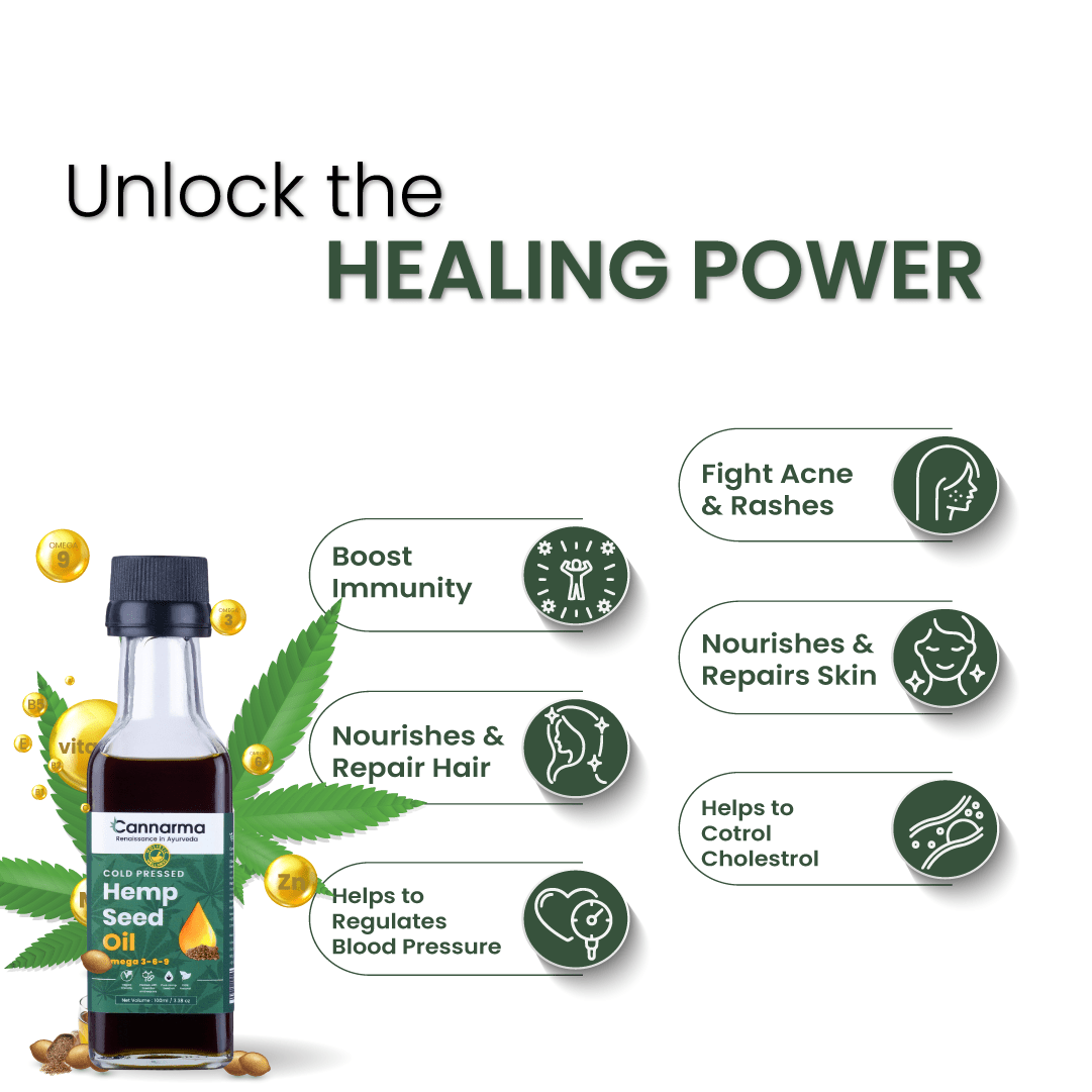 Hemp Seed Oil 100ml | Cold - Pressed Skin & Hair Nourishment – Hair Oil on Brown Living™. SKU: HempSeedOil. Img 3.