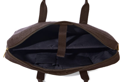 Hemp Solid Laptop Bag | Eco - Friendly & Durable Work Companion – Laptop Sleeve on Brown Living™. SKU: GLB02-BROWN. Img 14.