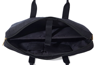 Hemp Solid Laptop Bag | Eco - Friendly & Durable Work Companion – Laptop Sleeve on Brown Living™. SKU: GLB02-BROWN. Img 17.