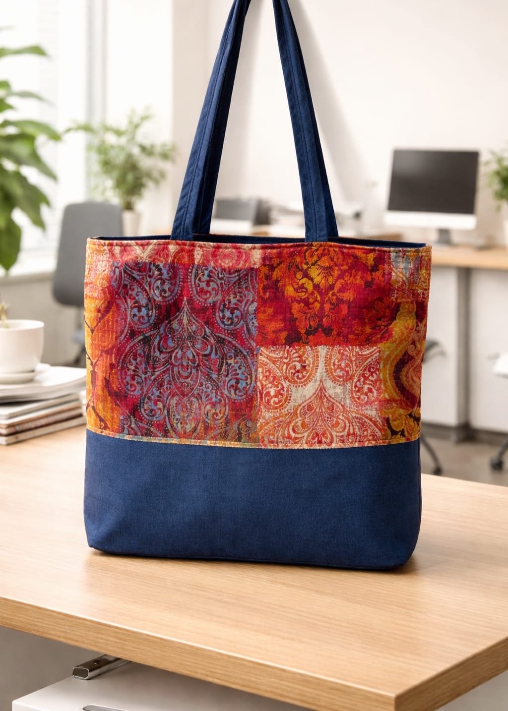 Hemp Tote Bag | Handcrafted Everyday Carry Bag – Tote Bag on Brown Living™. SKU: BLIA01_Design5. Img 5.