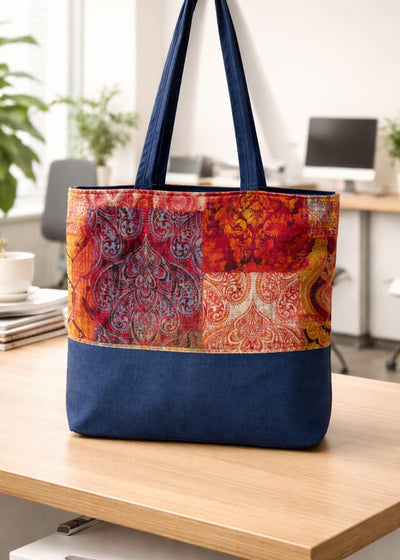 Hemp Tote Bag | Handcrafted Everyday Carry Bag – Tote Bag on Brown Living™. SKU: BLIA01_Design5. Img 5.