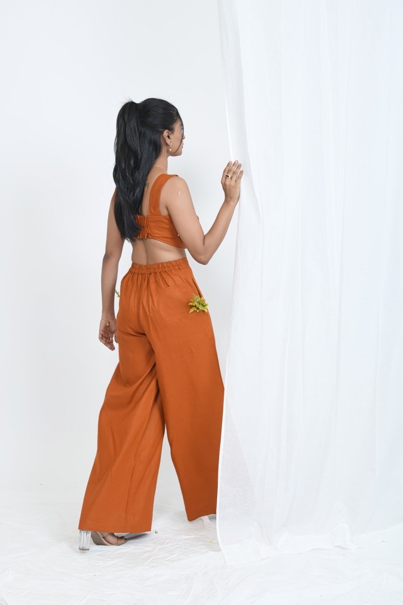 Hemp Wrap Pants | Rust - Limited Edition | Verified Sustainable by Brown Living™