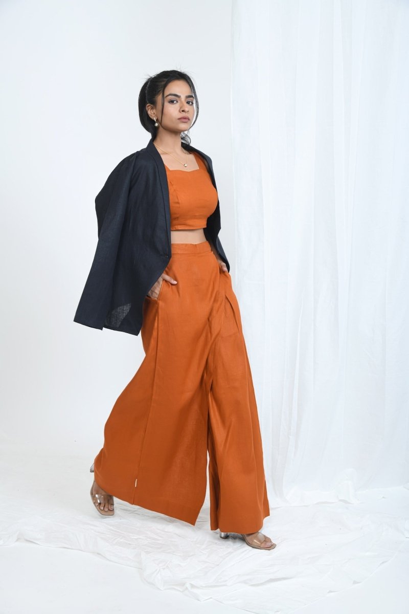 Hemp Wrap Pants | Rust - Limited Edition | Verified Sustainable by Brown Living™