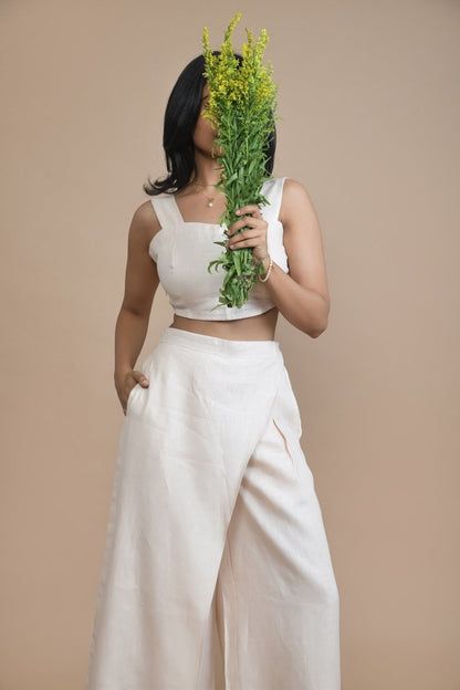 Hemp Wrap Pants with a Modern Silhouette – Womens Pants on Brown Living™. SKU: PRA24CL6PXS. Img 4.