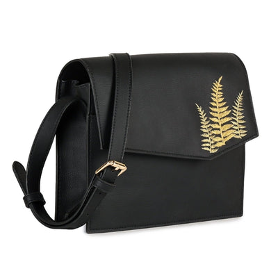 Hera Vegan Leather Satchel Bag (Black) – Satchel Bag on Brown Living™. SKU: SCGH30031053. Img 6.