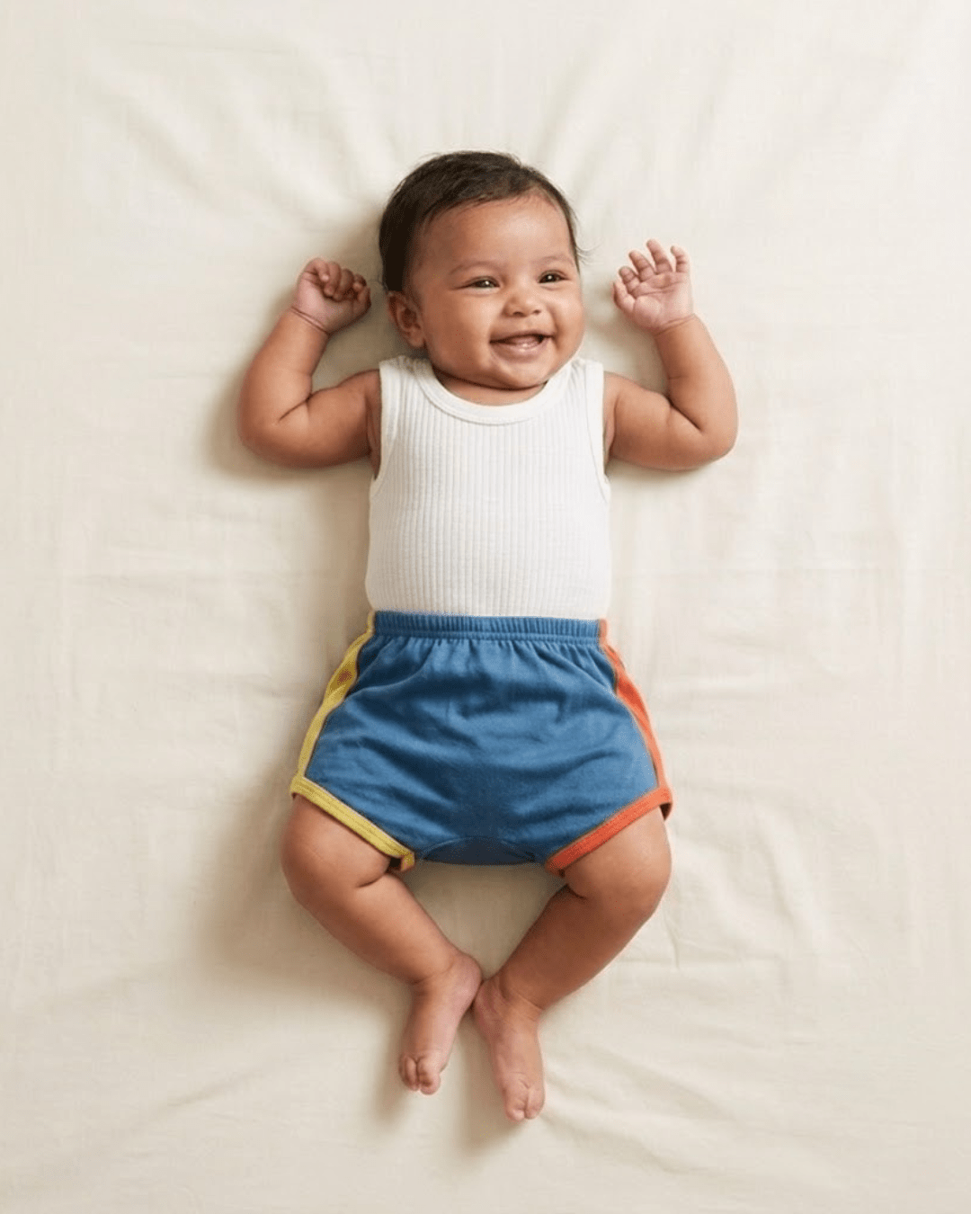 Herb Dyed Baby Play Shorts For Comfort & Easy Movement – Kids Shorts on Brown Living™. SKU: PSBB03006. Img 3.