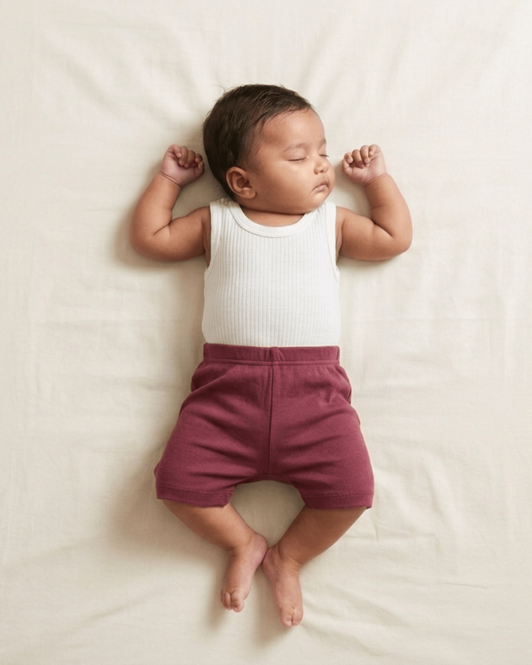 Herb Dyed Baby Trunks For Everyday Comfort & Movement – Kids Shorts on Brown Living™. SKU: TV03001. Img 3.