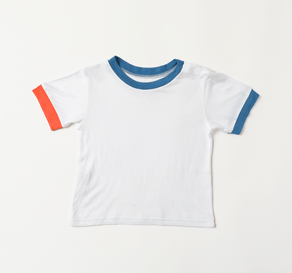 Herb Dyed Shoulder Open Baby T-Shirt | Play Tee – Kids T-Shirts on Brown Living™. SKU: PTW03006. Img 4.