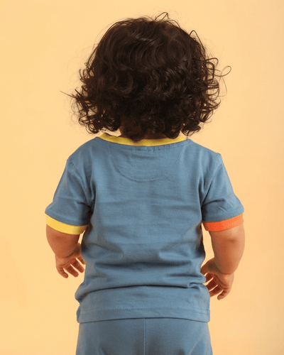 Herb Dyed Shoulder Open Baby T-Shirt | Play Tee – Kids T-Shirts on Brown Living™. SKU: PTW03011. Img 5.