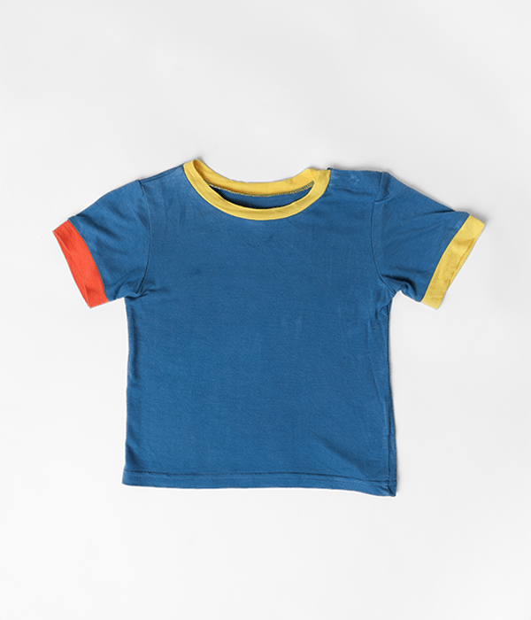 Herb Dyed Shoulder Open Baby T-Shirt | Play Tee – Kids T-Shirts on Brown Living™. SKU: PTW03011. Img 1.