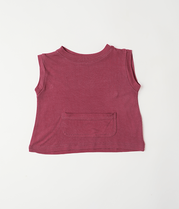 Herb Dyed Summer Pocket Tee For Babies | Soft & Breathable – Kids Daywear Sets on Brown Living™. SKU: SPTV03016. Img 2.