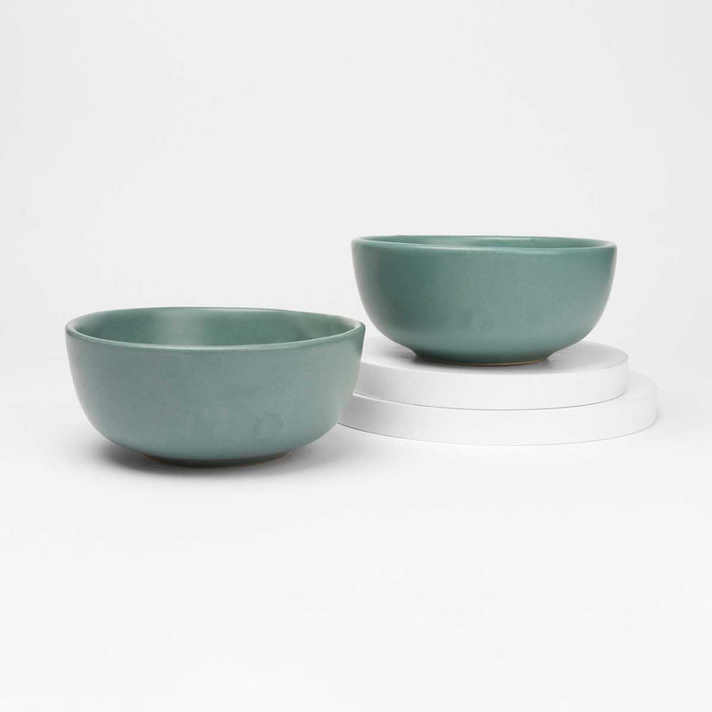 Herb Recycled Ceramic Bowls | Set of 2 | Verified Sustainable by Brown Living™