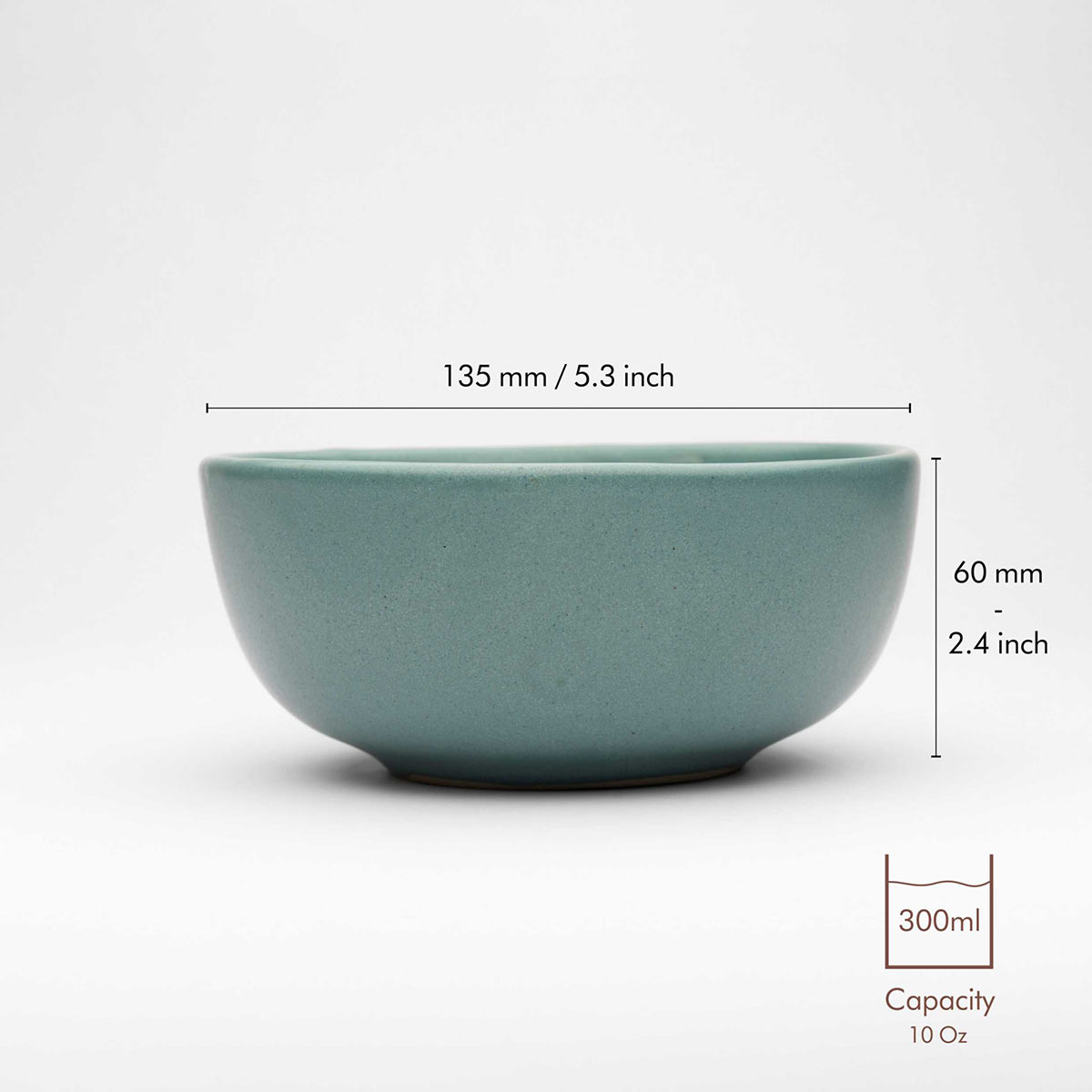 Herb Recycled Ceramic Bowls | Set of 2 | Verified Sustainable by Brown Living™