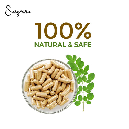 Herbal Antioxidant Moringa Capsules - 60 Capsules | Reduces Toxins | Verified Sustainable by Brown Living™