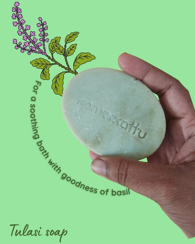 Herbs packed bath soaps - Handmade: Pack of 3 – Body Soap on Brown Living™. SKU: tus3. Img 6.