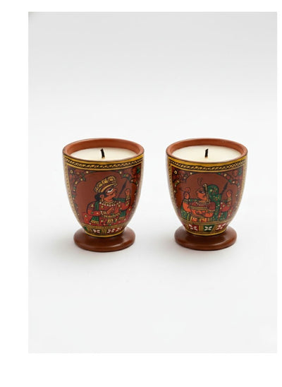 Heritage Phad Light - Handpainted Soy Wax Candle – Candles & Fragrances on Brown Living™. SKU: PDAMSCMDMC01. Img 2.