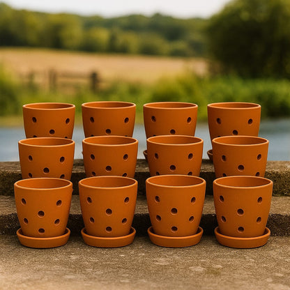 Hexagonal Orchid Planter 4 Inch | Indoor Decorative Pot – Home & Garden on Brown Living™. SKU: PL21-12F. Img 15.