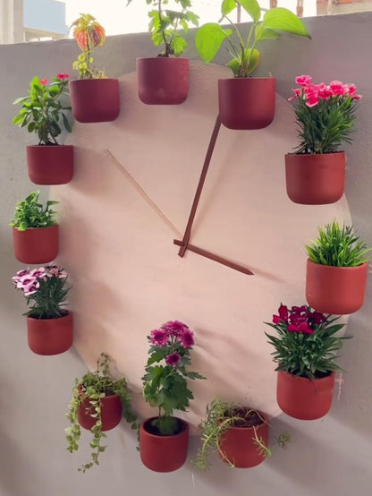 Hexane 4 Inch Terracotta Wall Planter | Hanging Wall Pot – Home & Garden on Brown Living™. SKU: PL26-2. Img 24.