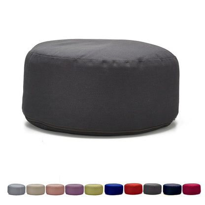 Hi - Zafu Meditation Cushion filled with Buckwheat Hulls - Dark Grey | Verified Sustainable by Brown Living™