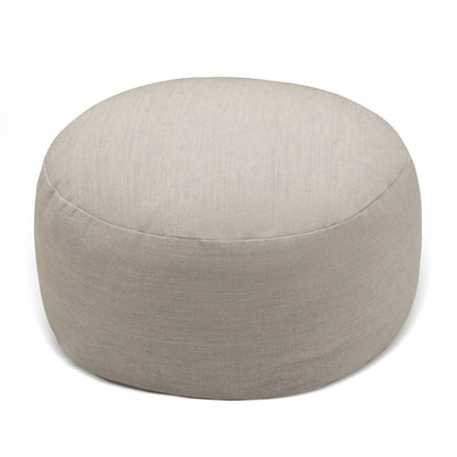 Hi - Zafu Meditation Cushion filled with Buckwheat Hulls - Ivory | Verified Sustainable by Brown Living™