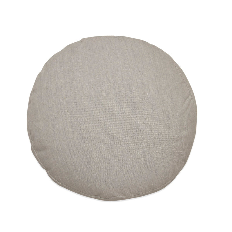 Hi - Zafu Meditation Cushion filled with Buckwheat Hulls - Ivory | Verified Sustainable by Brown Living™