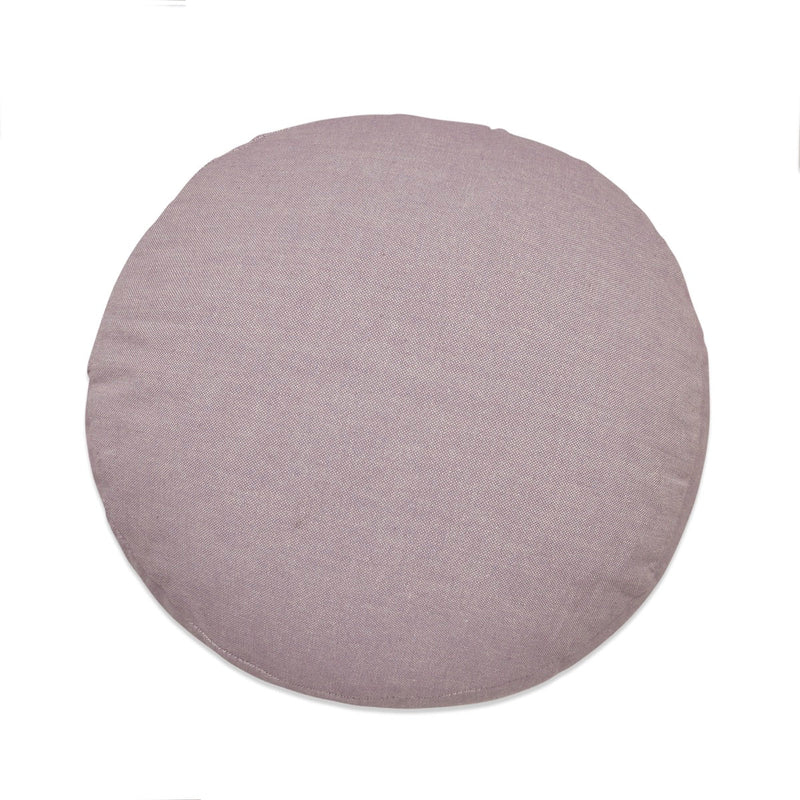 Hi - Zafu Meditation Cushion filled with Buckwheat Hulls - Lavender | Verified Sustainable Yoga Pillow on Brown Living™