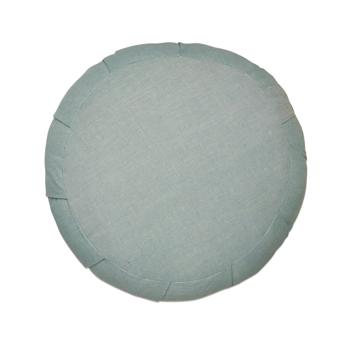 Hi - Zafu Meditation Cushion filled with Buckwheat Hulls - Misty Blue | Verified Sustainable by Brown Living™