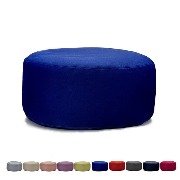 Hi - Zafu Meditation Cushion filled with Buckwheat Hulls - Royal Blue | Verified Sustainable by Brown Living™