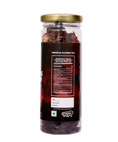 Hibiscus Flower Tea | Caffeine - Free Herbal Tea for Heart & Skin Health – Tea on Brown Living™. SKU: JSHIBISCUS. Img 3.