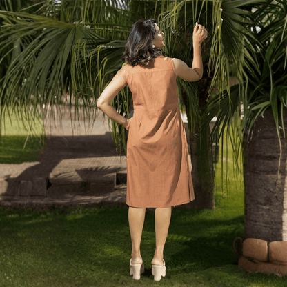 Hide & Seek Reverie Embroidered Dress for Women | Conscious Wear – Womens Dress on Brown Living™. SKU: AAYU-00121. Img 3.